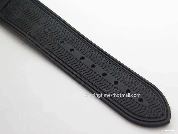 0705 ComfortFit Planet Ocean 45mm GMT DLC JHF Best Edition Black Dial On Rubber Strap A 8194